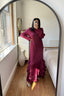 Lustre The Shimmer Frill Maxi Dress